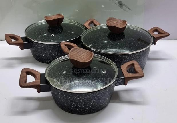 Granite Sufuria 3 PCS / Germany Granite Cookware - main view