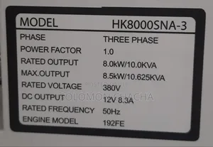 Hisaki Japan Diesel Generator 10kva *Three Phase With Ats* A
