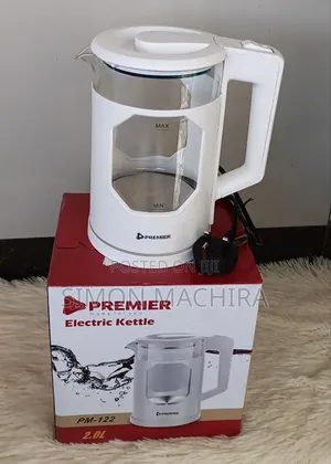 White Premier Electric Kettle 2L
