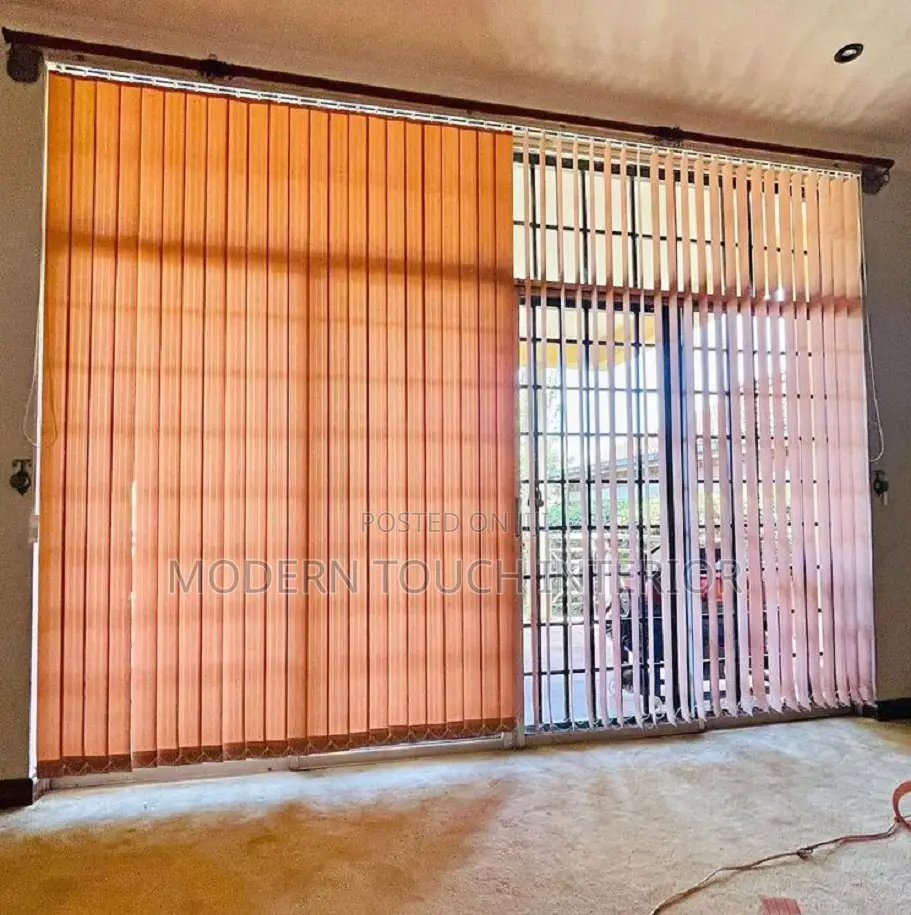 Orange Vertical Window Blinds
