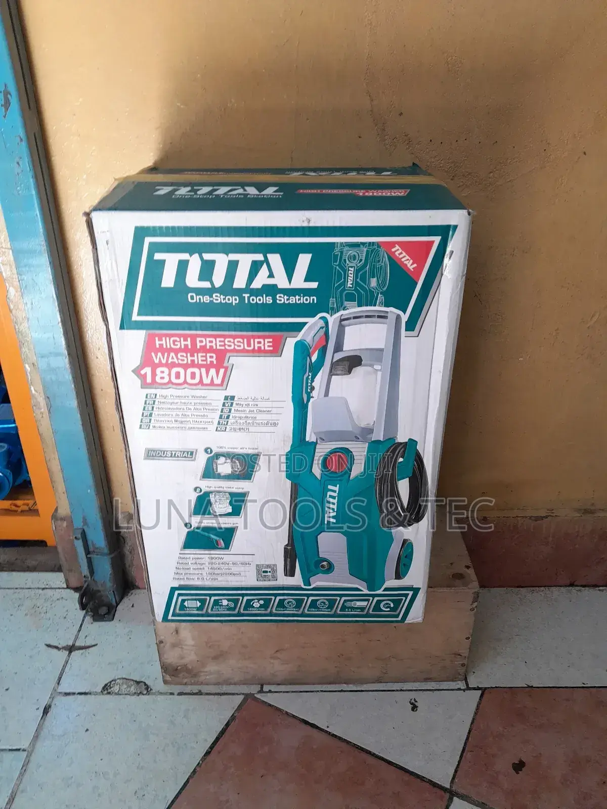 Industrial Total Pressure Washer,1800w.