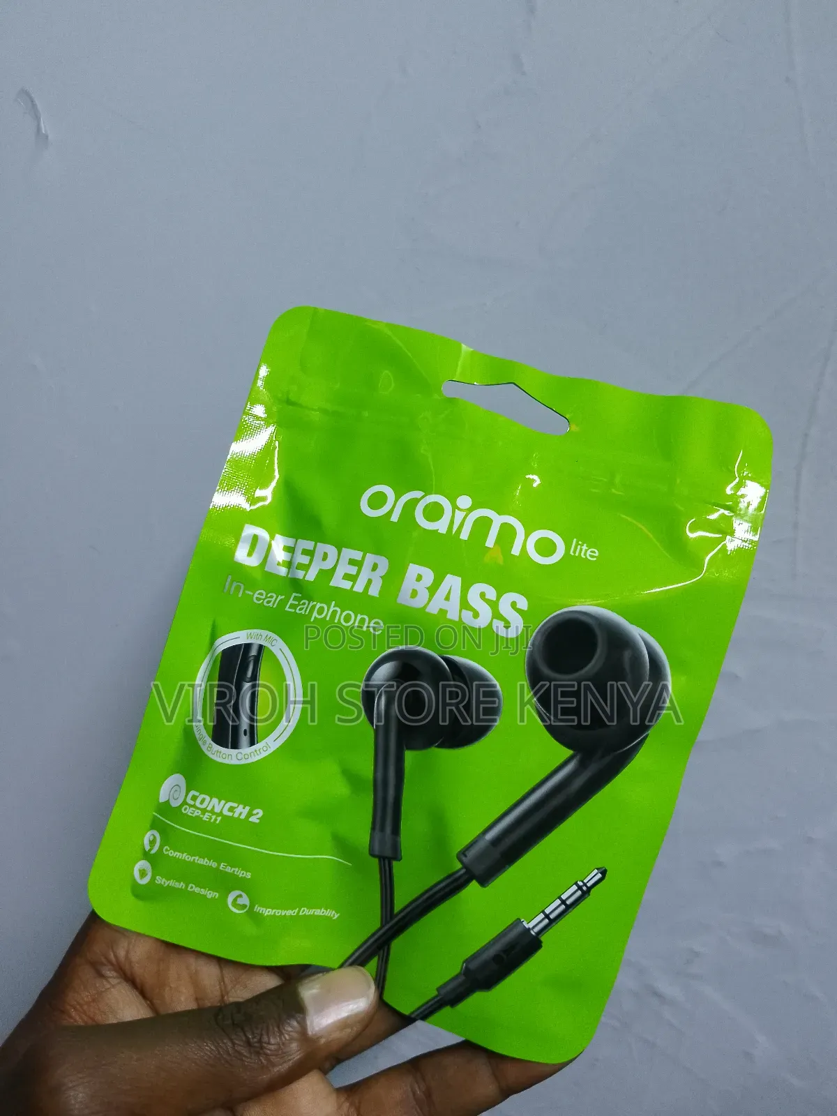 Original Oraimo Earphones Conch 2 OEP-E11 Bass Earphones