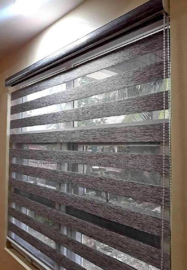 Brown Horizontal Window Blinds