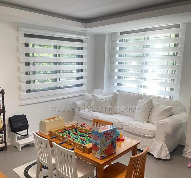 White Horizontal Sheer Roller Blinds