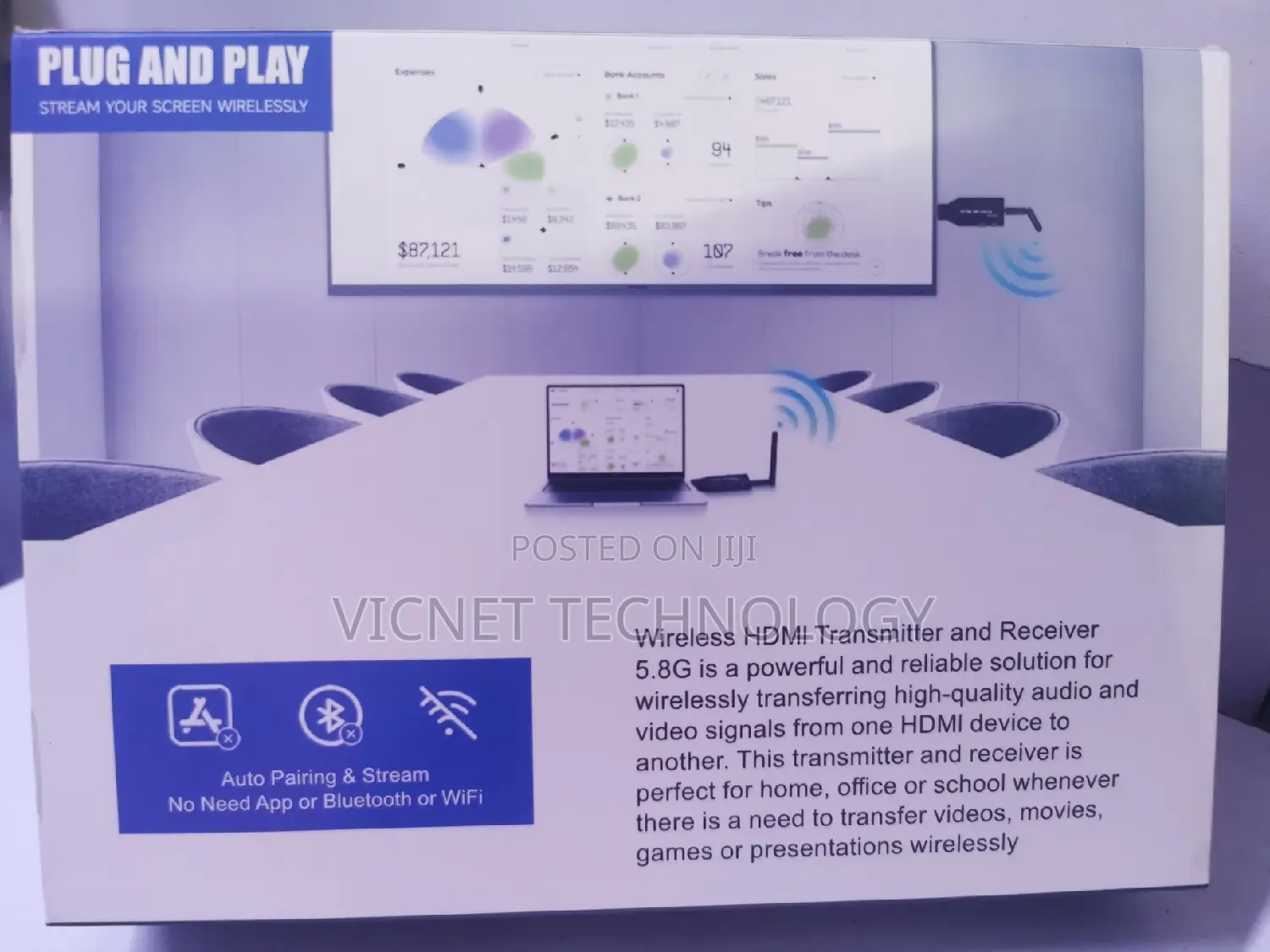 150 Metres Range Wireless Hdmi Transmitter With Receiver