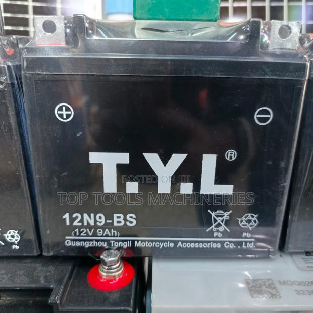 TYL 9ah 12V Motorbike Battery - main view
