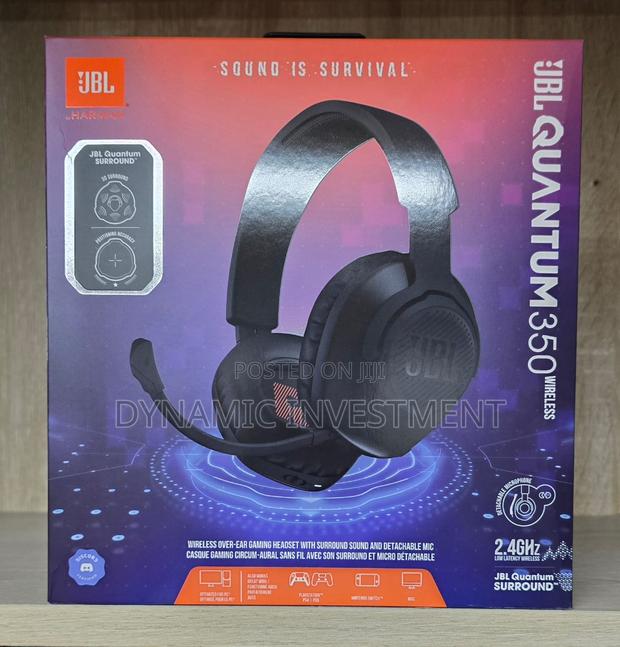 JBL QUANTUM 350 WIRELESS Gaming Headset With Boom Mic - main view