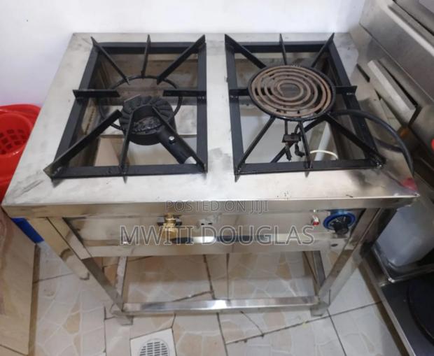 Combined Two Burner Stainless With an Element - main view