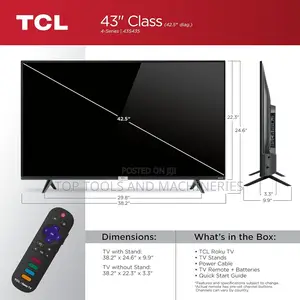 TCL 43-Inch Uhd Smart LED TV