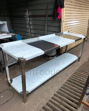 Heavy Gauge Metal Stainless Steel Table