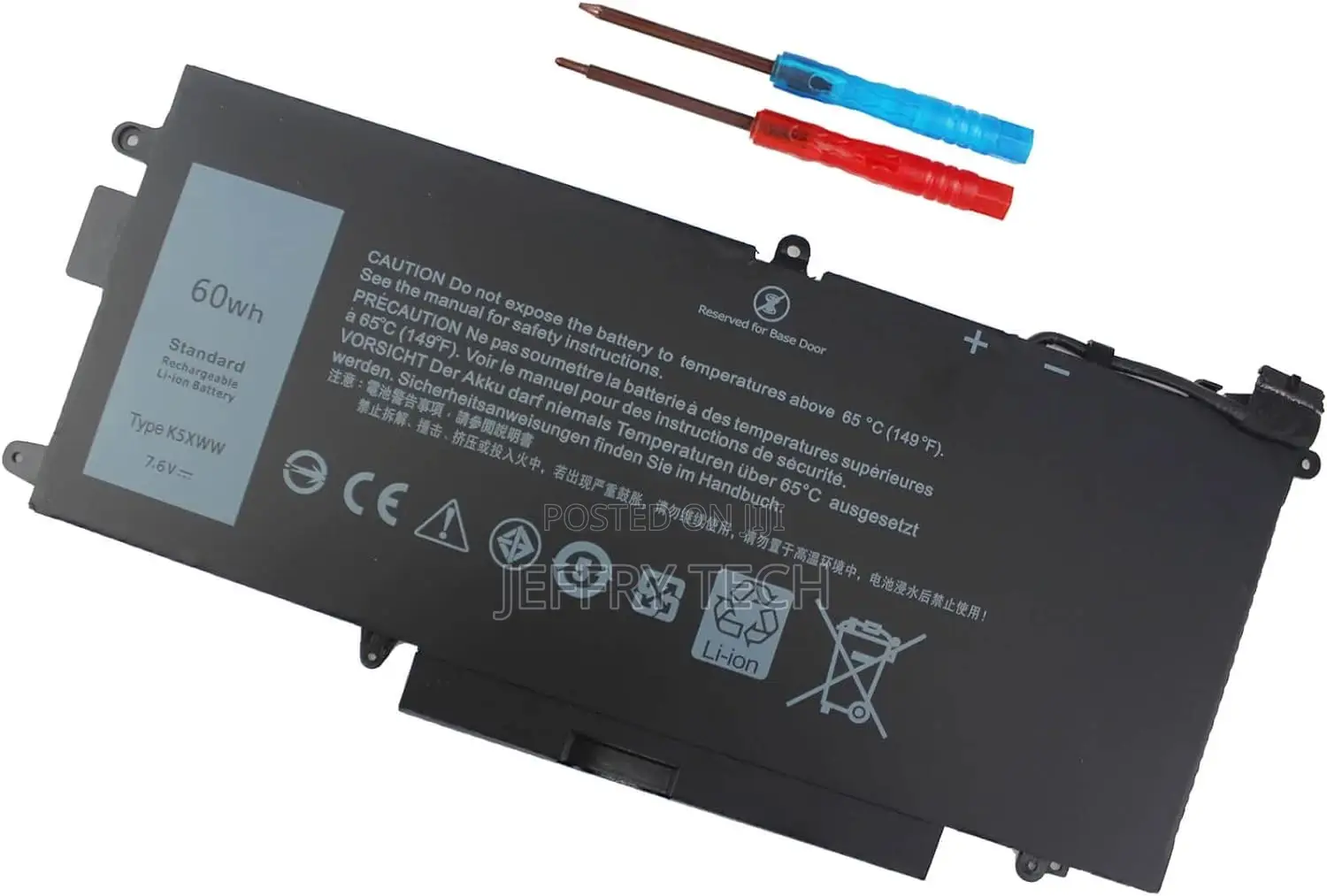 DMKAOLLK K5XWW Laptop Battery for Dell Latitude 5289 7389 73