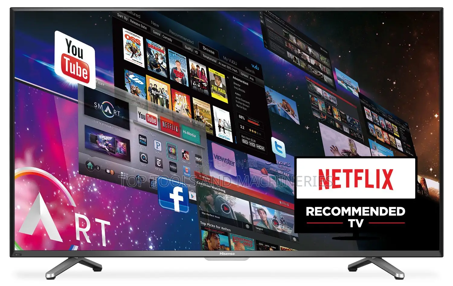 Hisense 55 Inch Smart Uhd Frameless Tv