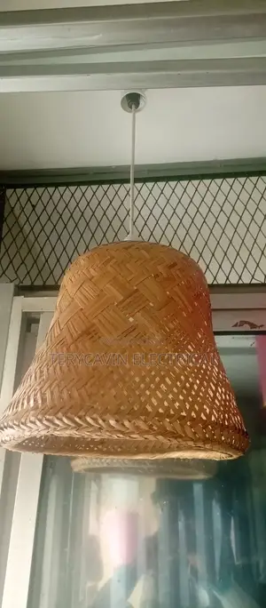 Medium Size Bell Shape Bamboo Pendants Lamp Shade