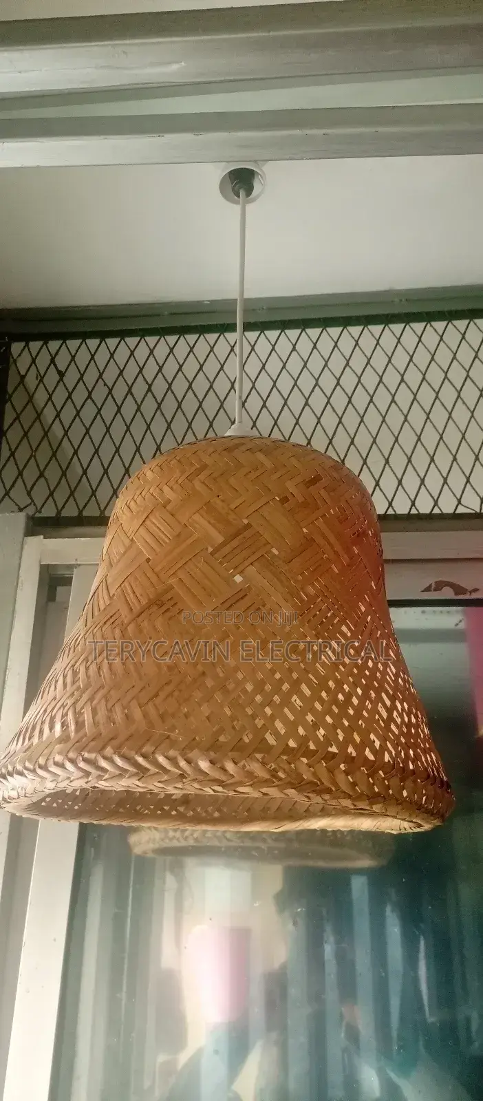 Medium Size Bell Shape Bamboo Pendants Lamp Shade