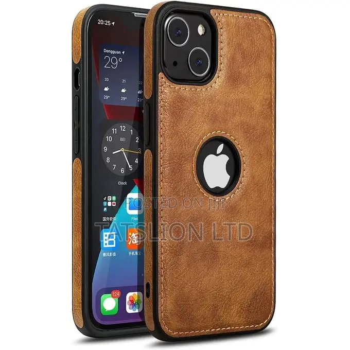 Leather Case Cover for iPhone 14 (Back Cover)
