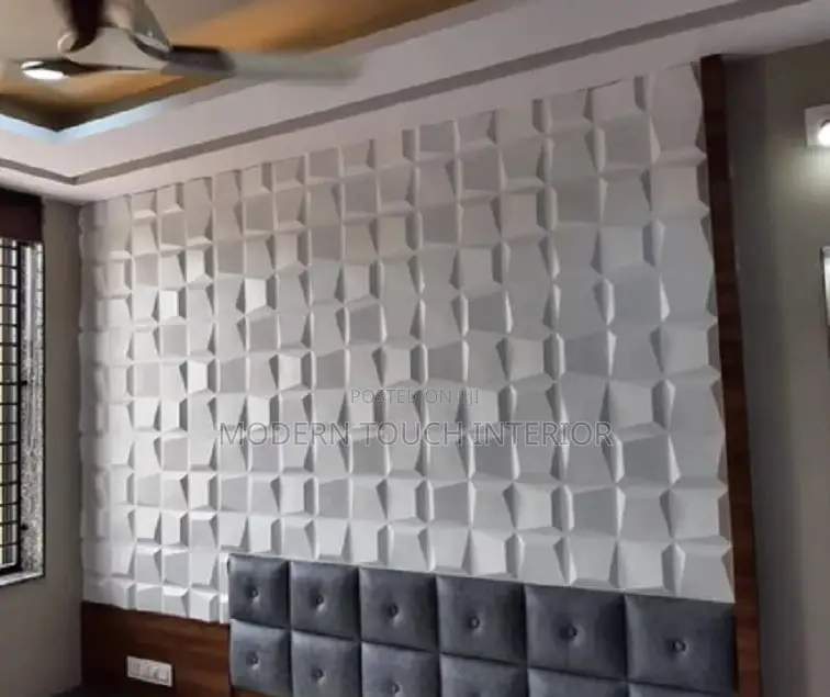 White Elegant 3d Wall Panel