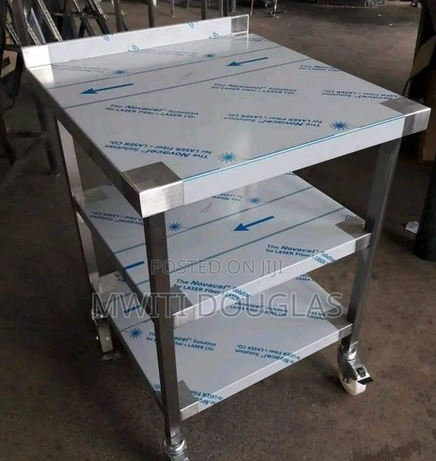 Double Shelved Working Table