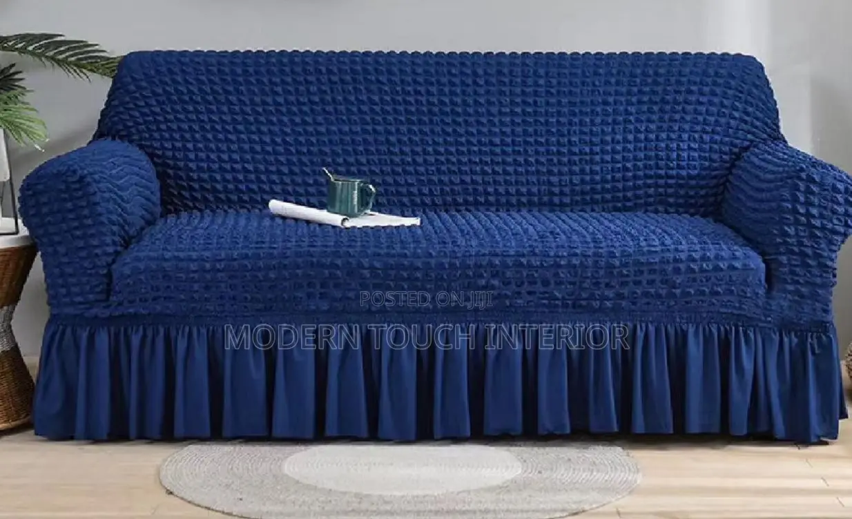 3 Seater Blue Turkish Sofa Cover