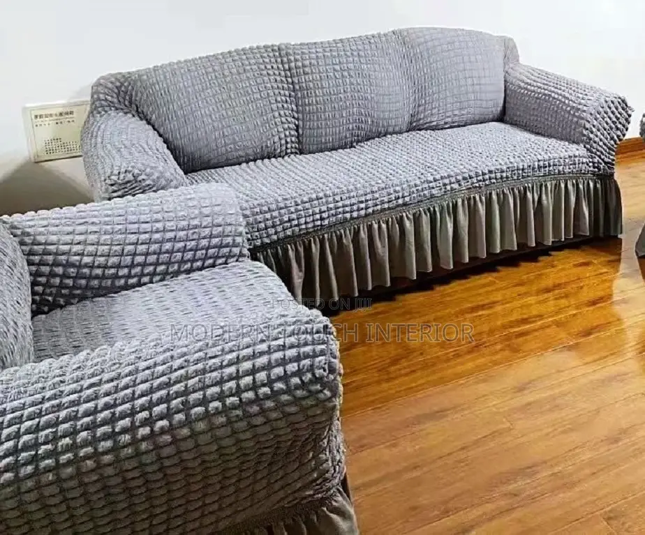 5 Seater Grey Turkish Sofa Cover