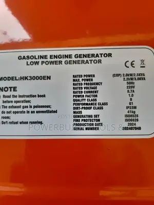 Hisaki 3kva Petrol Generator Keystart