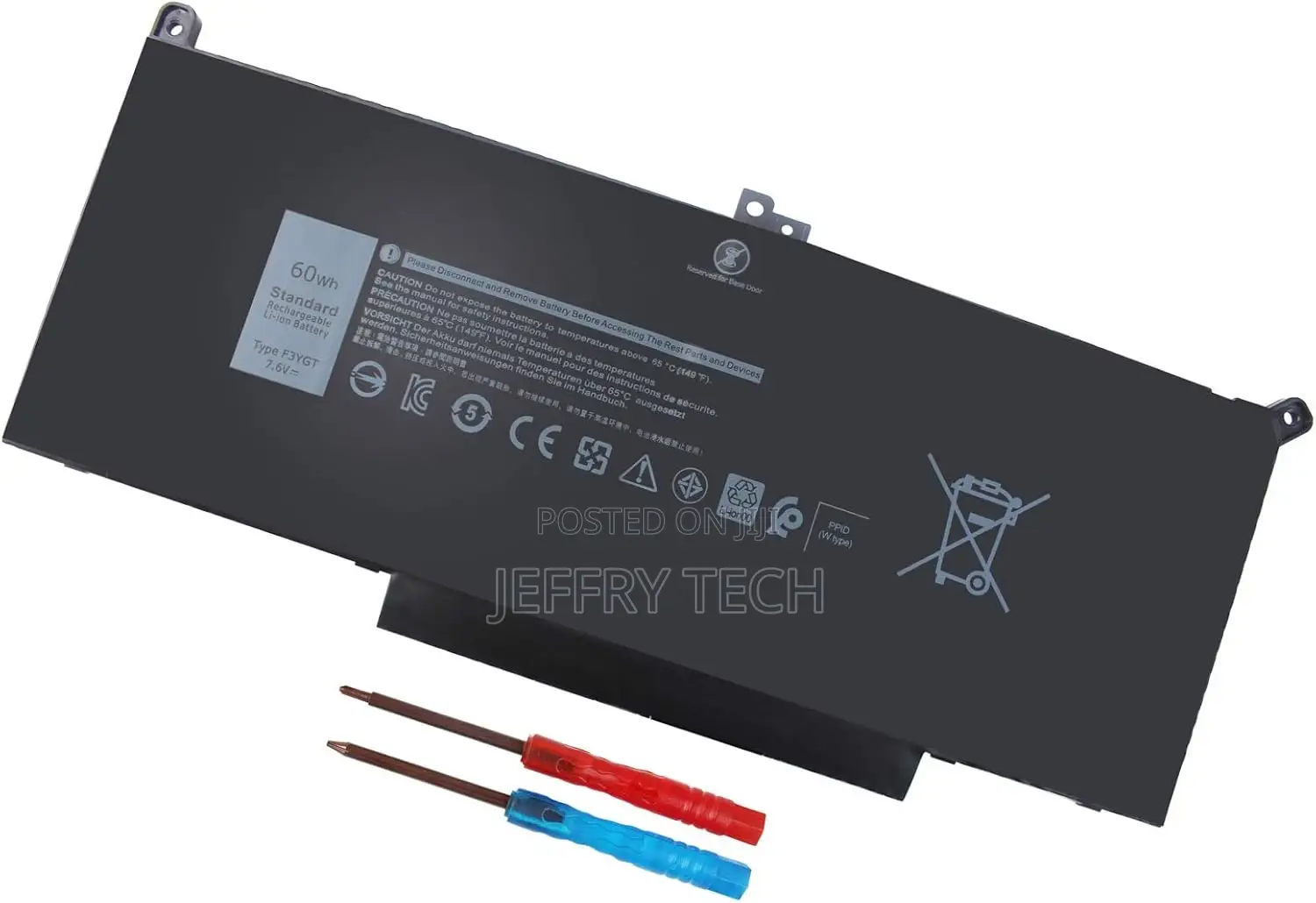 DMKAOLLK F3YGT Laptop Battery for Dell Latitude 12 7000 7280