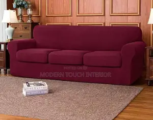 Plain Jacquared 7 Seater Sofa Covers