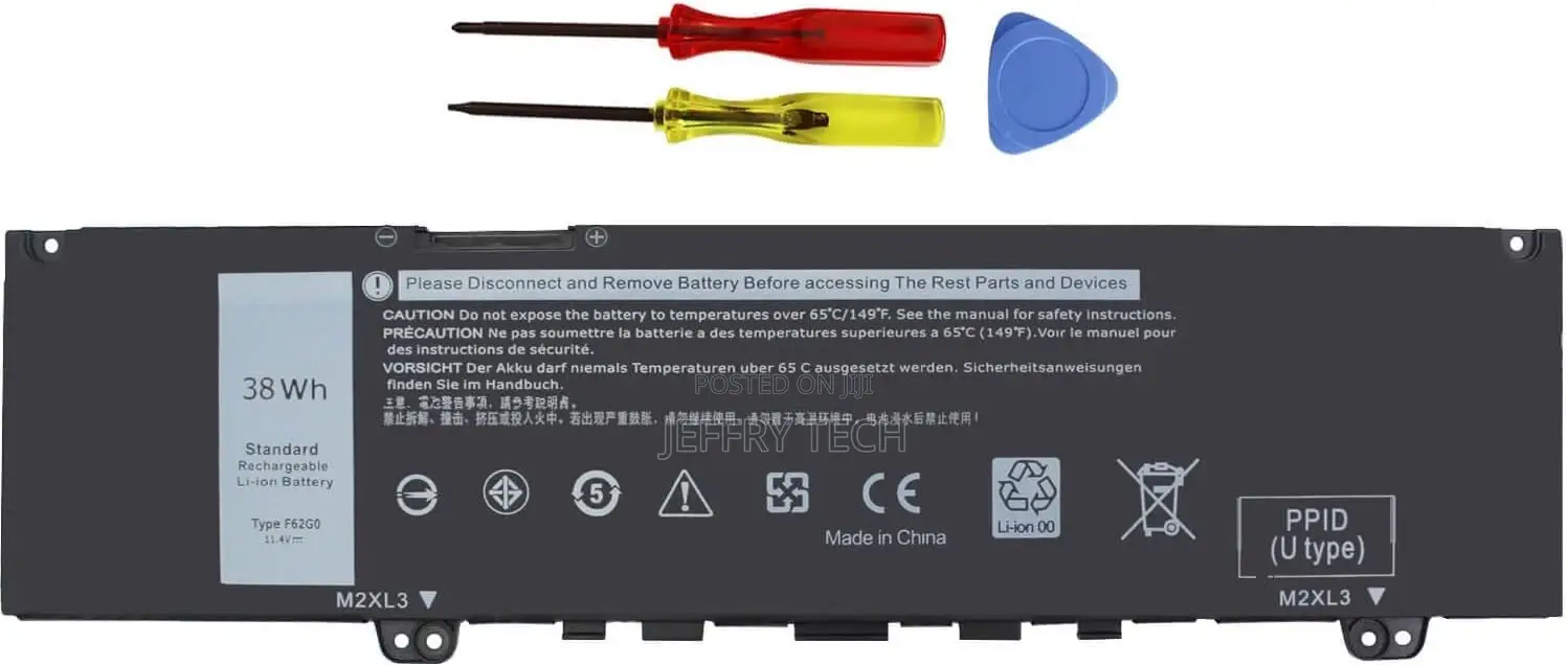 38WH 39DY5 F62G0 Battery for Dell Inspiron 13 7000 I7373