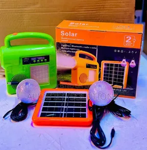 Solar Rechargeable Home Kit<>With Bluetooth and Fm Radio