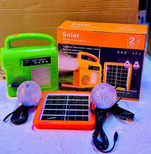 Solar Rechargeable Home Kit<>With Bluetooth and Fm Radio