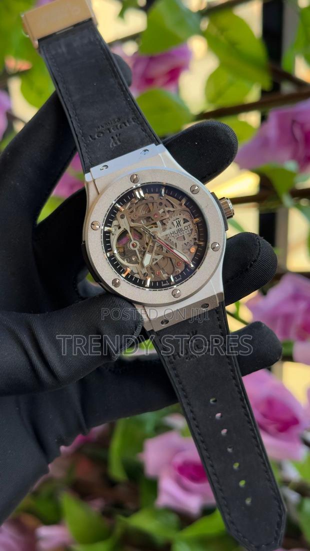 Black Hublot Automatic Gents Watch - main view