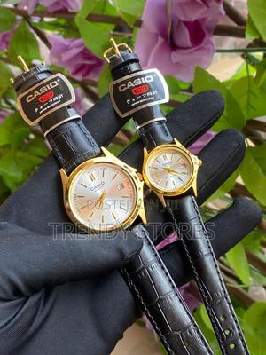 Gold Casio Black Strap Watch - thumbnail 2