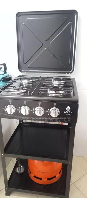 Nunix Full Gas Standing Cooker With Shelves - thumbnail 2