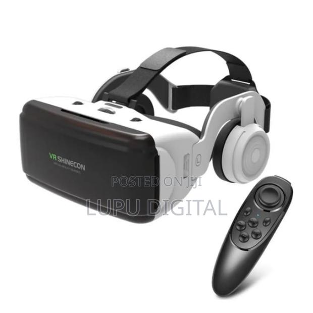 Vr Box With Headphone and Remote - main view