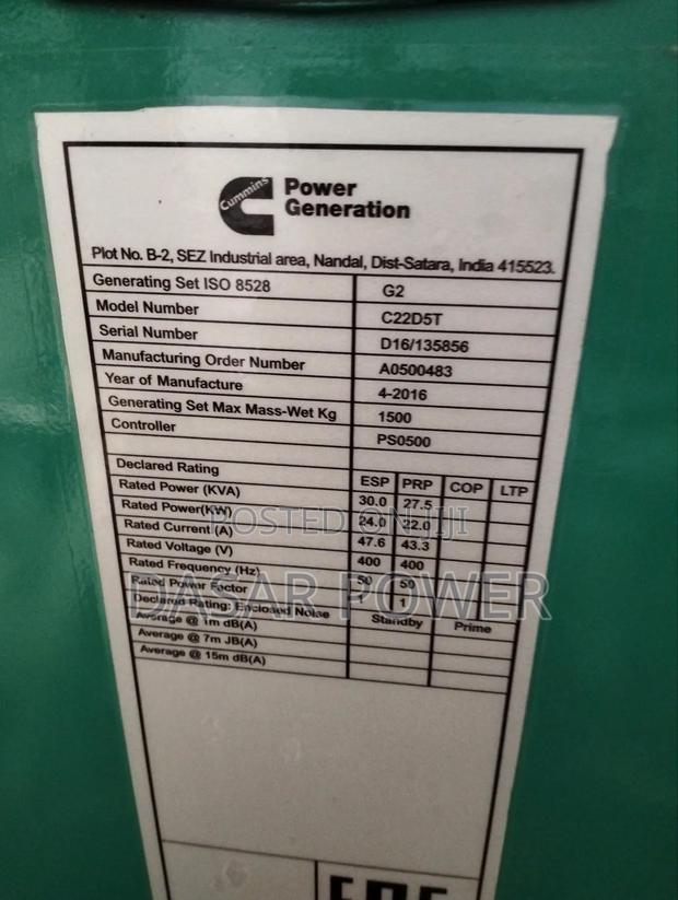 30kva Cummins Power Generator, Silent. - thumbnail 4