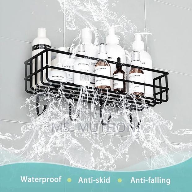 A Pair (2) Bathroom Organizer With Hooks - thumbnail 3