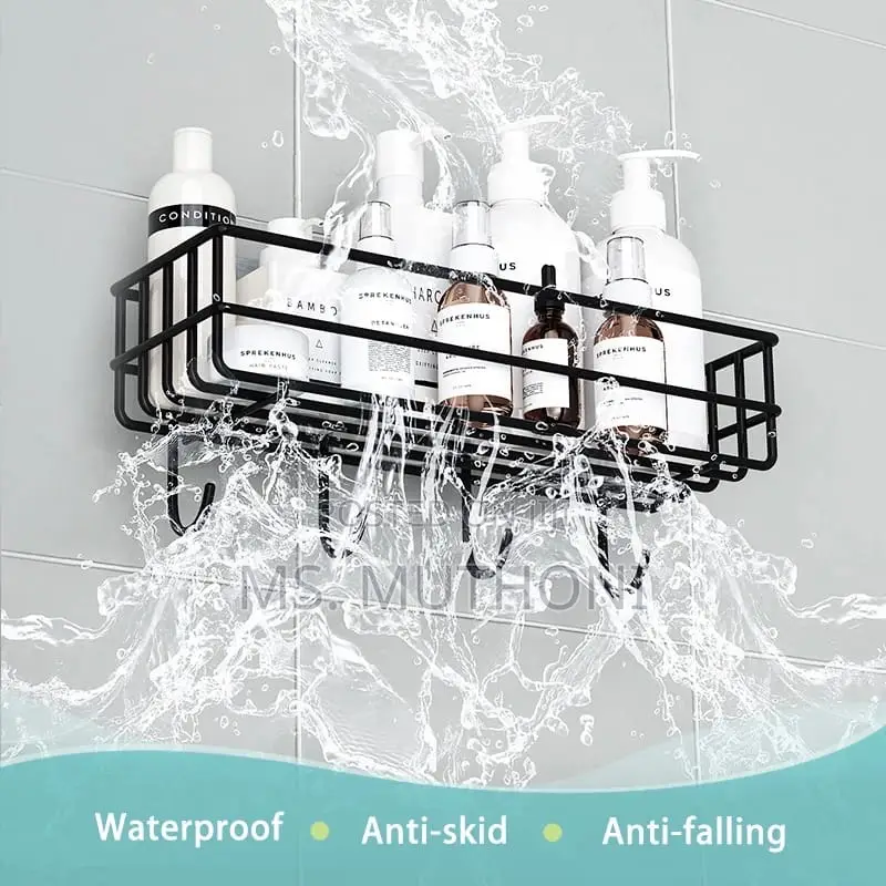A Pair (2) Bathroom Organizer With Hooks