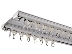 Strong Double Straight Curtain Rail