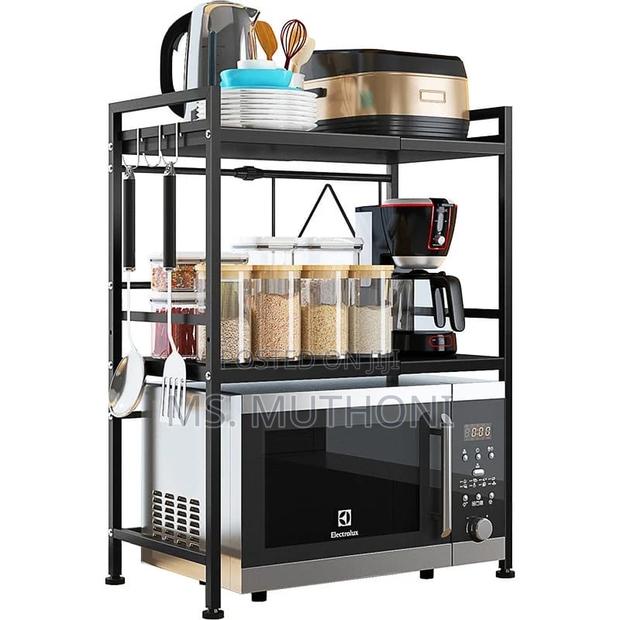 2tier Telescopic Adjustable Microwave Stand - thumbnail 2