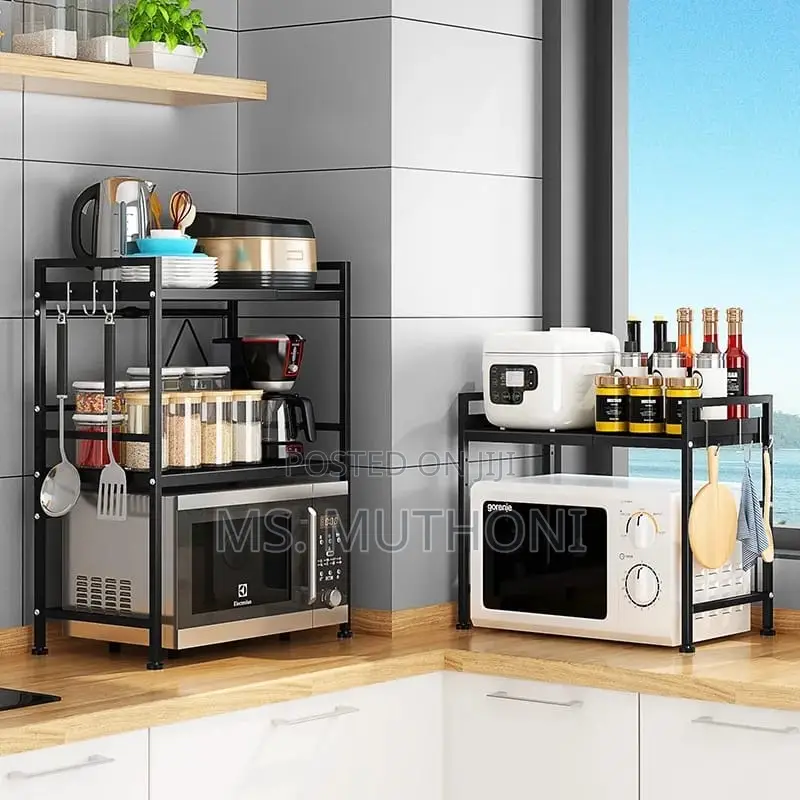 2tier Telescopic Adjustable Microwave Stand
