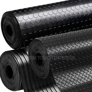 Durable Black Coin Carpet