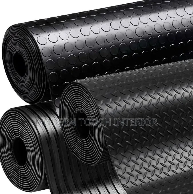 Durable Black Coin Carpet