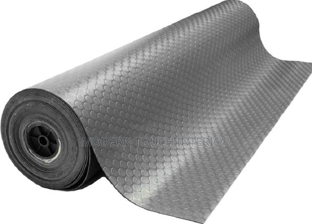 Dark Grey Coin Carpet - main view