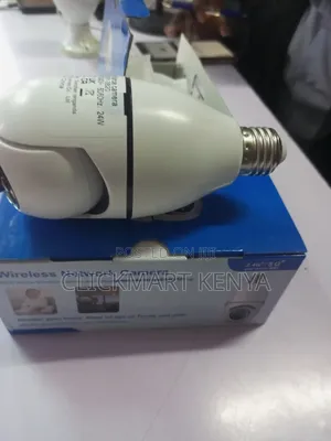 Wifi CCTV Bulb Camera 360°, Motion Detection 2way Comm