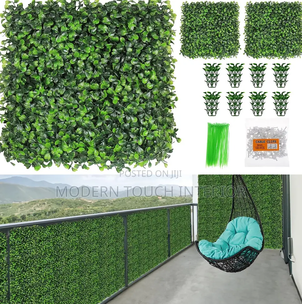 Artificial Hedge Panels for Outdoor and Indoor Spaces