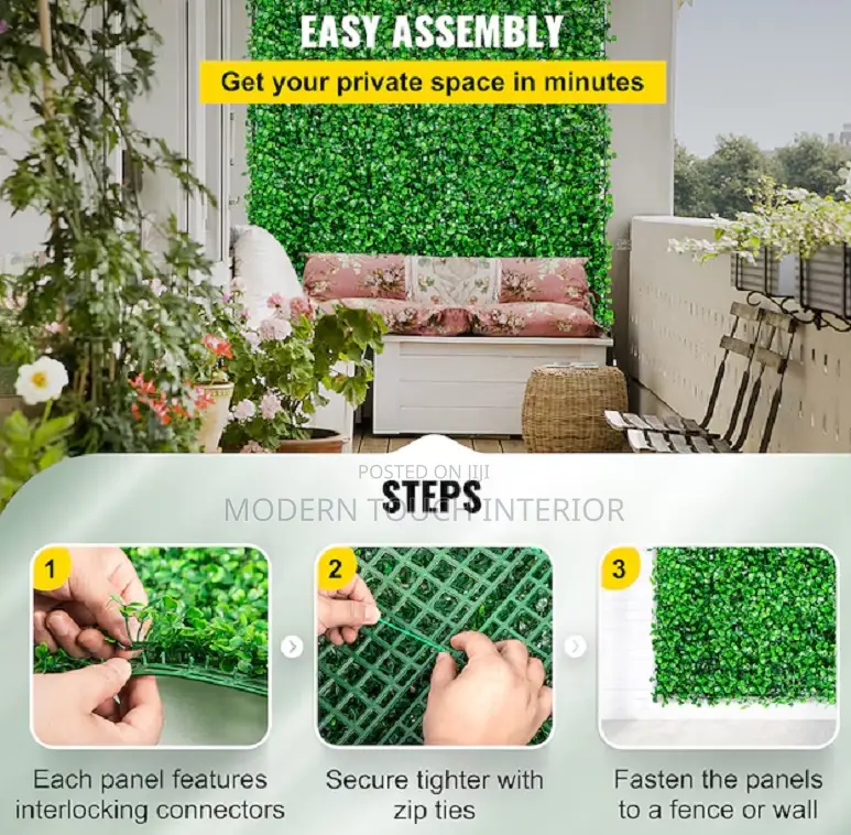 Boxwood Wall Hedge Pannels: For Studio Backdrop