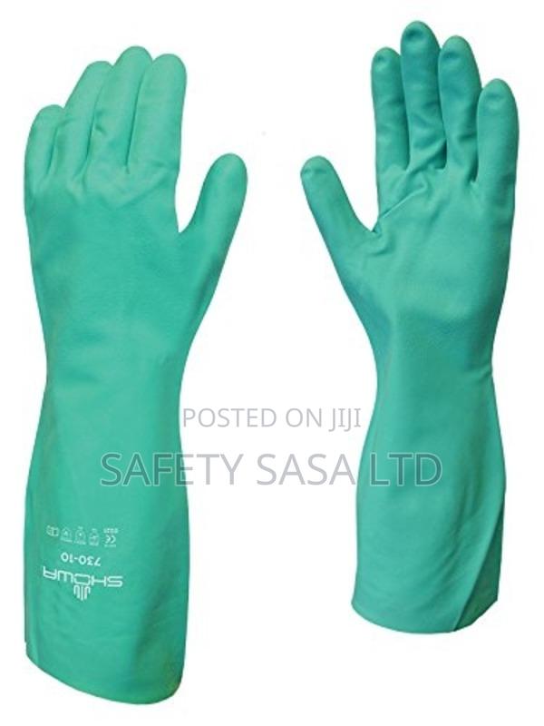 Industrial Nitrile Gloves 14 Inch - main view