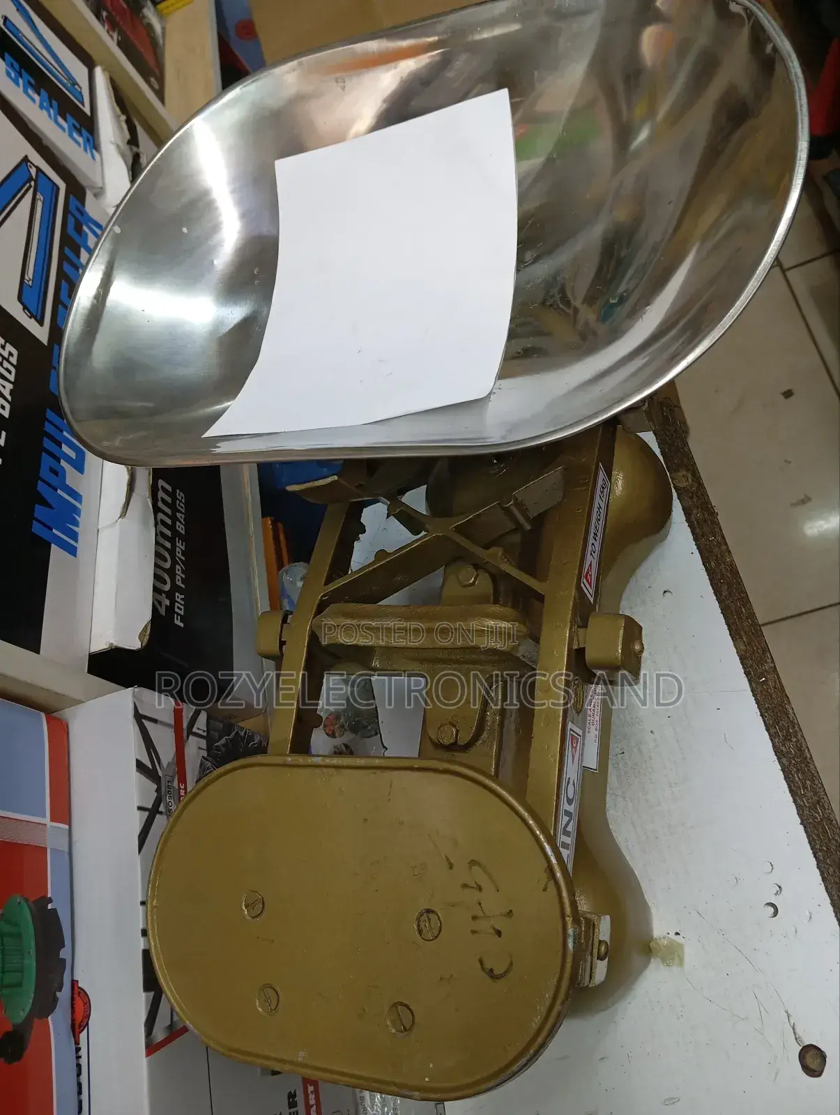 Zinc Weighing Scales Machine