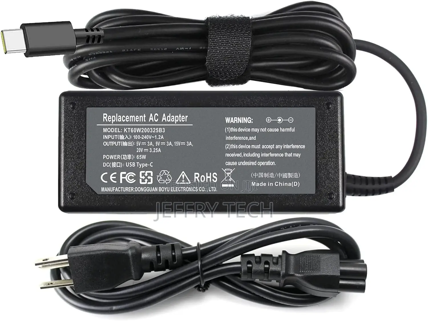 65W USB Type C Charger for HP Chromebook 14 14A G5 11 11A G6