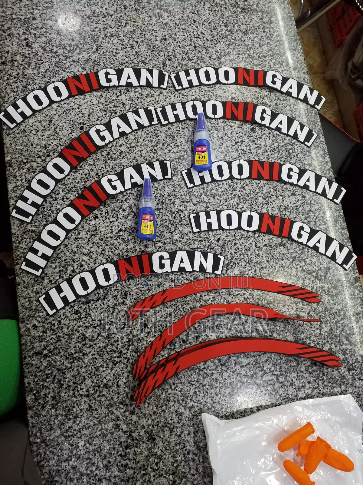3D Hoonigan Tyre Sticker