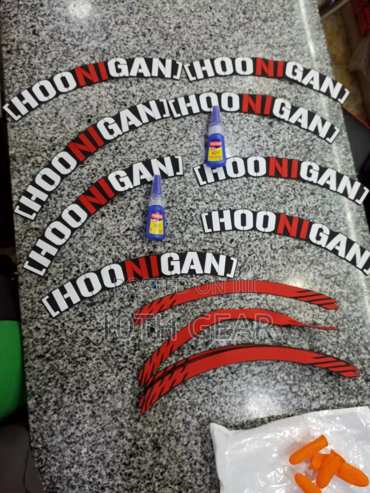 3D Hoonigan Tyre Sticker